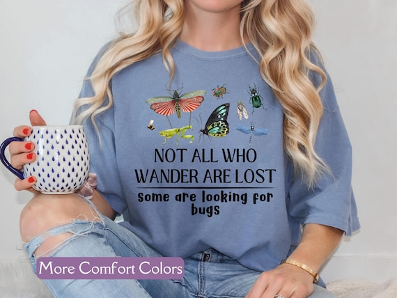 Bug Wander Shirt, Comfort Colors® Entomology Tee for Bug Collectors, Hiking Gift for Science Lovers and Insect Enthusiasts, Beetle Lover Tee