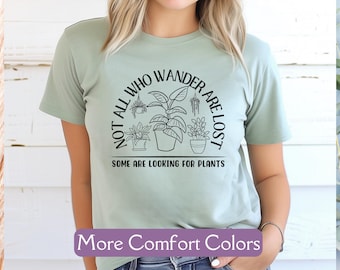 Plant Lover Shirt, Comfort Colors® Plant Mom Gift, Gardening Shirt, Spring Plant Lady Tee, Hiking Horticulture TShirt, Adventure Tee