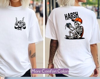 Skeleton Gamer Shirt, Comfort Colors® Gaming Father Shirt, Gaming Dad Shirt, Gamer Gift for Him, Video Gamer Lover Shirt, Retro Gaming Shirt