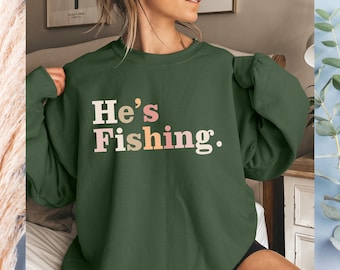 Sweat-shirt de pêche rétro pour femme, pull pour petite amie pêcheur en haute mer, cadeau de saison pour pêcheur, vêtements de plein air confortables