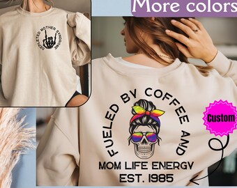 Sweat maman personnalisé, cadeau pour maman, pull maman sarcastique, sweat maman vaincue chemise club maman fatiguée chemise vie de maman cadeau fête des mères