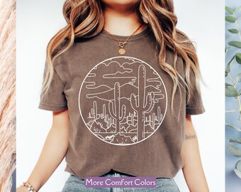Desert Highway Shirt, Comfort Colors® Joshua Tree Shirt, Desert Shirt, Explore Shirt, Camping Tee, Cactus Lover TShirt Joshua Tree Lover Tee