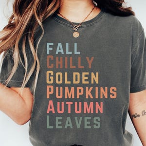 I Love Fall TShirt, Comfort Colors® Autumn Lovers, Fall Weather Shirt, Autumn Leaves TShirt, Fall Season Tee, Cozy Fall Shirt