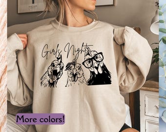 Girls Best Friend Sweatshirt, Chicken Lady Sweatshirt, Chicken Gift, Chicken Lover Sweatshirt, Farm Shirt Gift for Farm Lover, Chicken Women