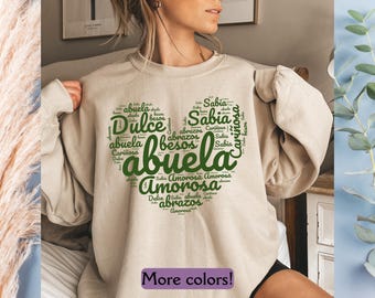 Abuela Sweatshirt, Mothers Day Gift For Granny, Love Grandma Sweatshirt, Gift for Nana, Unique Abuelita Gift, Grandma Birthday Gift
