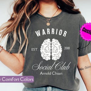 Arnold Chiari Customized Shirt, Comfort Colors® Personalized Wear Purple Shirt, Gift for Hospital Patient & Survivors, Chiari Malformation