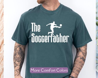 Chemise de fan de football, chemise d'équipe de football Comfort Colors®, chemise de papa sport, t-shirt cadeau pour papa de football, cadeau pour amateur de football, t-shirt équipe de football