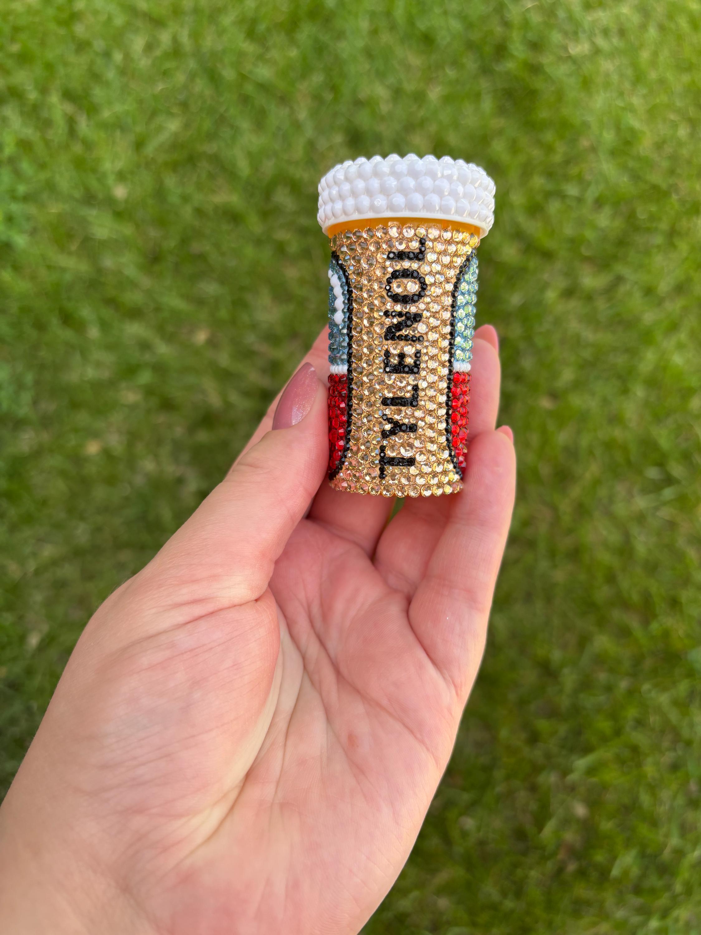 Mini Bling Pill Bottle (Tylenol)