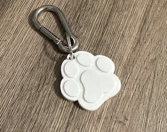 paw print keychain