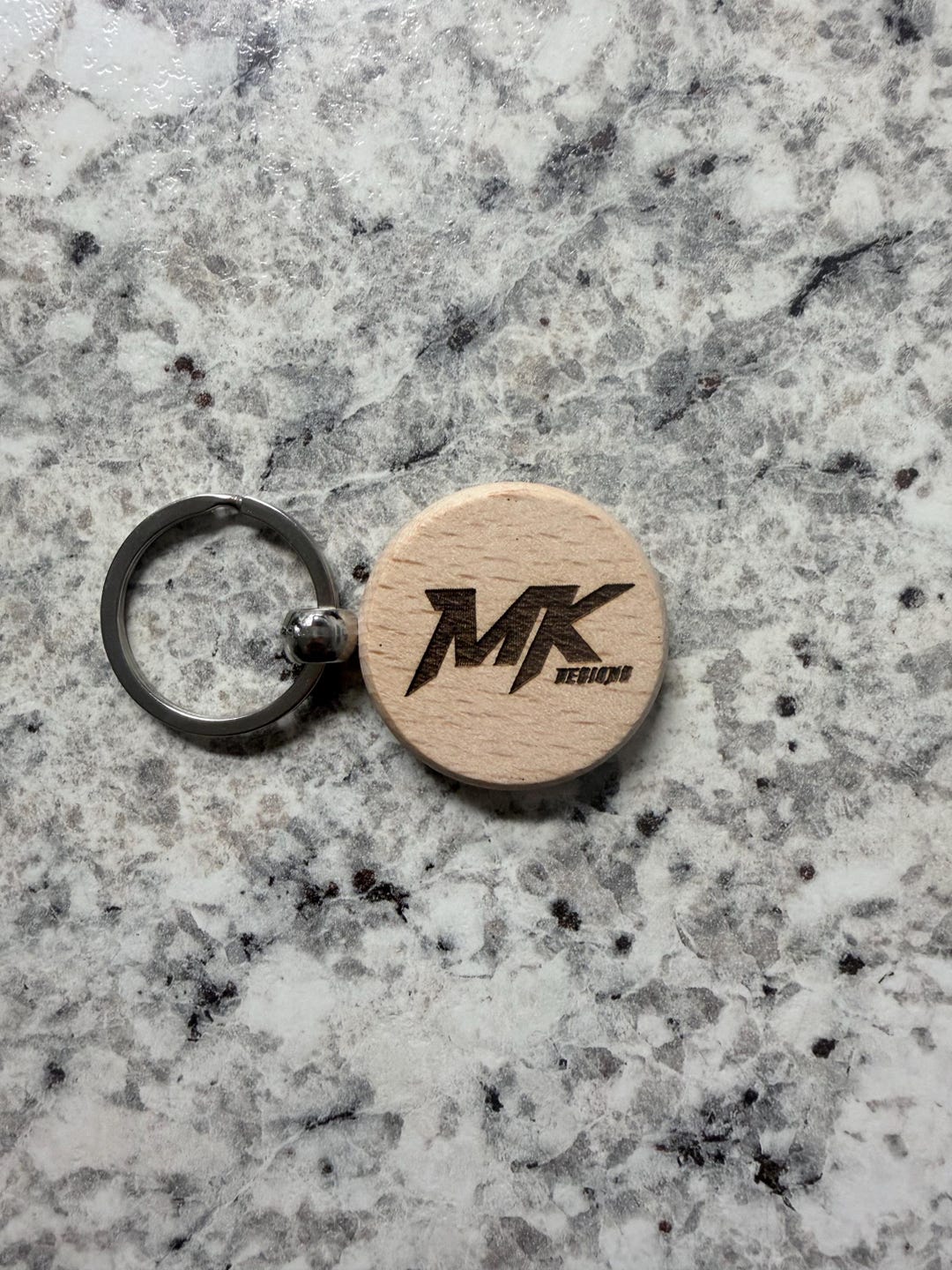 Personalized Wooden Keychain | Custom Laser Engraved Wood Tag | Rustic ...