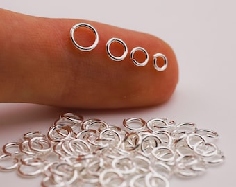 925 Sterling Silver Open Jump Rings - Jewelry Making Supplies
