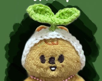 Stray Kids Skzoo Han Quokka Sprout Handmade Crochet Headband for