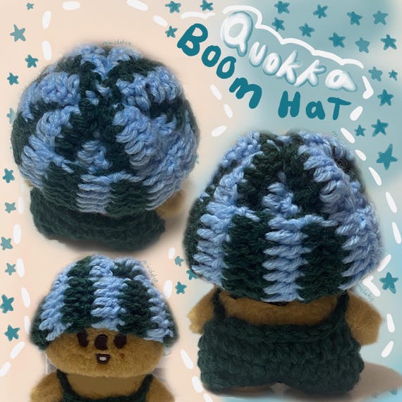 Handmade Stray Kids Skzoo Han Quokka Crochet Beanie for 10cm Plush
