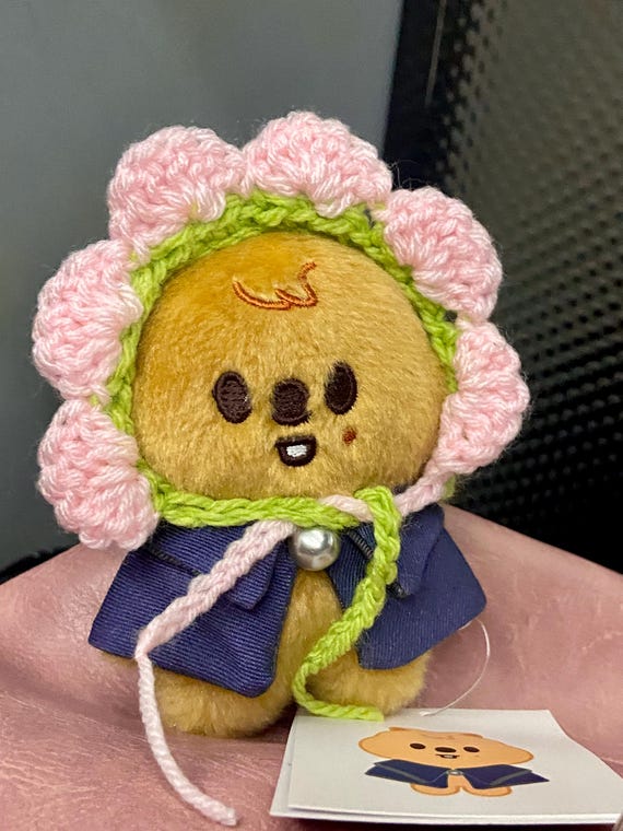 Stray Kids skzoo 服 ハンドメイド かぎ針編み フラワーボンネット 10