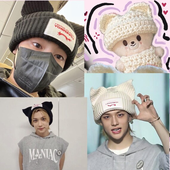 Stray Kids Skzoo Beanie: 10cm Loverboy Crochet Hat - Etsy