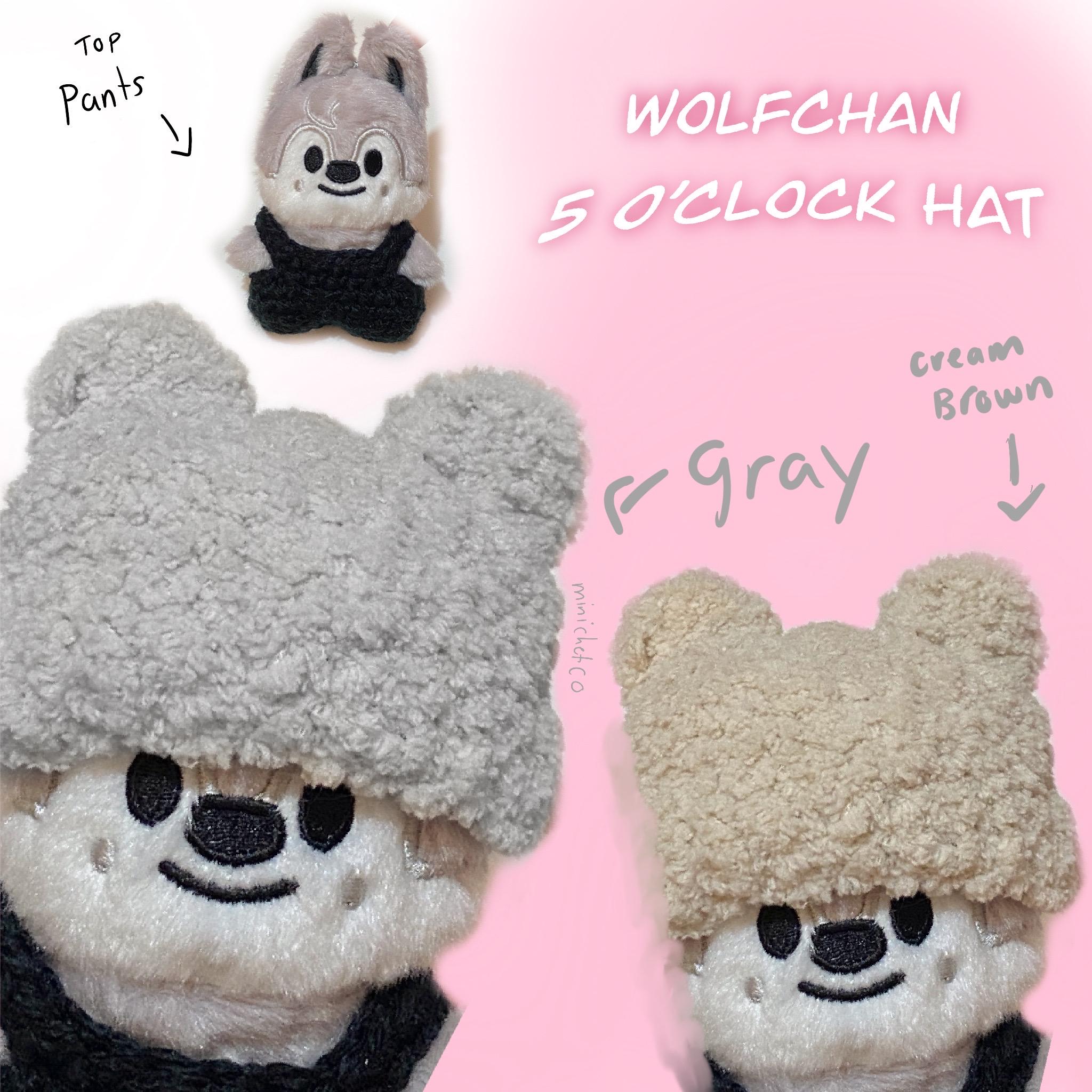 Stray Kids Skzoo Wolfchan 10CM 5 O'clock Bang Chan Fluffy Hat