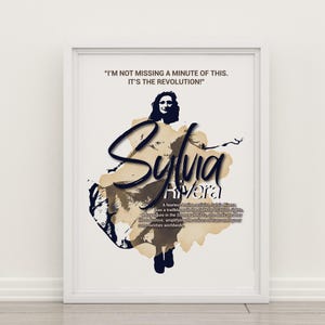 Poster con citazione di Sylvia Rivera – Arte murale LGBTQ+ – Stampa sulla storia queer – Idea regalo per l'orgoglio