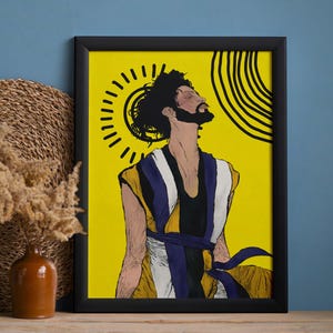 Nonbinary Illustration Art - Nonbinary Print Art - LGBTQ+ Poster Wall Art - Queer Home Decor