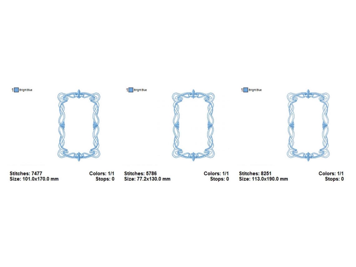 Machine Embroidery Rectangle Frame Design Elegant Rectangular Frame Embroidery Design | Border & Monogram Machine ...