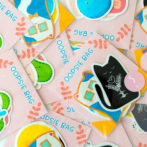 Oopsie Bag, Vinylstickers, Überraschung, B-Ware, Aufkleber, Stickers
