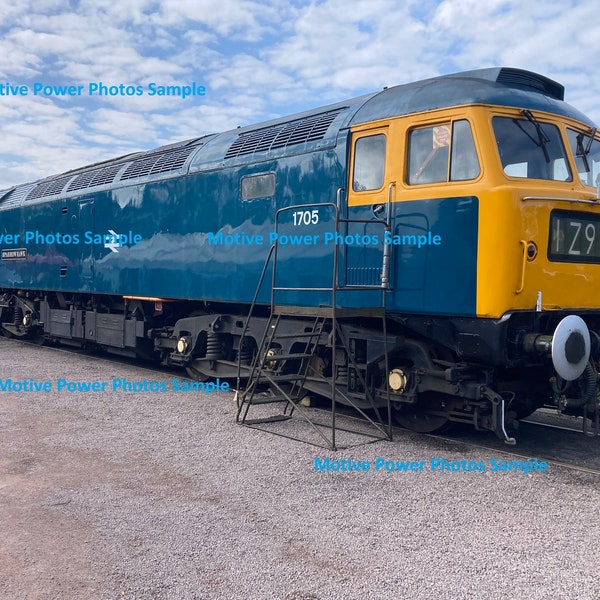 Class 47 type 4 locomotive number 1705 here named "Sparrrow Hawk"