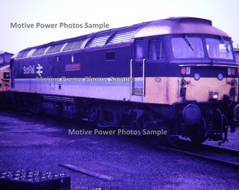 Class 47 711 "Greyfriars Bobby" loco taken at Eastfield Depot in Glasgow! Photo by my late father in 1985 when Dad and myself visited depot!