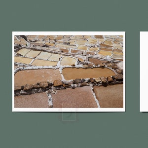 Mines de sel de Maras 2, Pérou - Voyagez avec moi, cartes postales / impressions photo premium qualité à offrir et à offrir