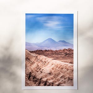 Vulcão Licancabur do Valle de La Luna, Deserto do Atacama Chile - Viaje comigo, Cartões postais fotográficos de qualidade premium / Impressões para oferecer e presentear
