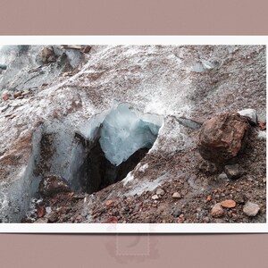 Detalhe da geleira do vulcão Cotapaxi, Equador, América do Sul - Viaje comigo - Cartões postais / impressões fotográficas de qualidade premium para oferecer e presentear