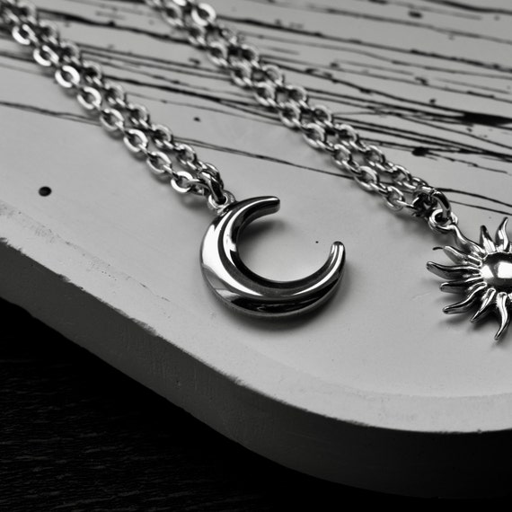 Anello Pandora Cuore Collane Pendenti Coppia Cuore Lui E Lei - Set Abbinato Con Luna Cava E Sole, Ideale Come Regalo Per La Tua Dolce Metà Collane Con Pendente Sole E Luna
