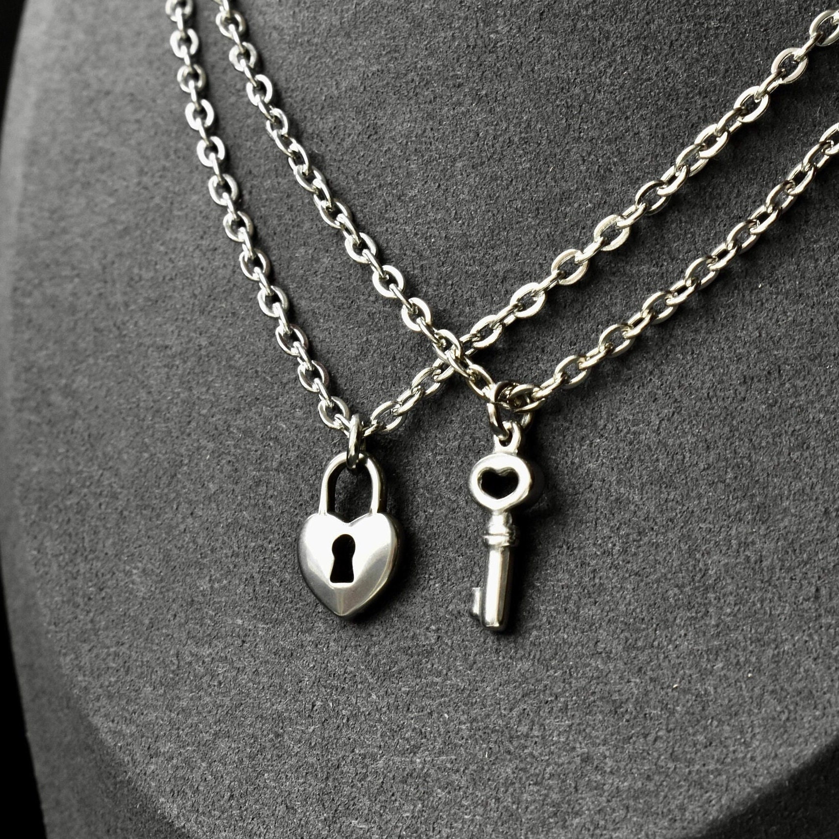 Lock and Key Necklace UK