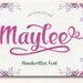 Maylee Font, Handwritten Font, Wedding Font, Modern Font, Display Font ...