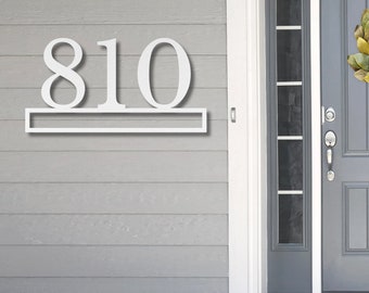 Custom House Number Sign, Metal Address Home Plaque, Front Door Steel Decor, Personalized Black Sign Number Art, Modern Entrance Porch Signs
