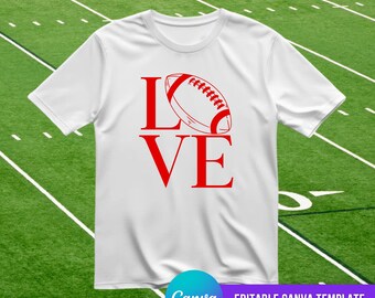 Ontwerpsjabloon voetbalwedstrijddag shirt: canva bewerkbaar, png, svg, jpg (digitale download)