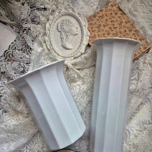 Vintage pair of porcelain Rosenthal Polygon vases