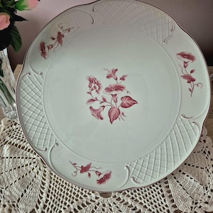 Vintage cake plate/ platter Villeroy & Boch Val Rouge