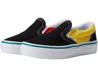 Vans Classic Slip-On Kids Unisex Multicolor Canvas Shoes Kids Size 12.0