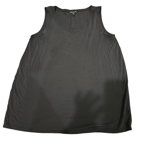 Eileen Fisher 100% Silk Black Tank Size Large 