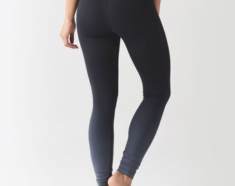 Lululemon Wunder Under Leggings Ombre a vita alta neri/grigi taglia 4 da donna