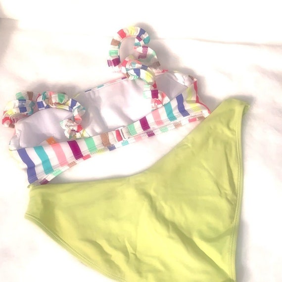 NoBo Neon Stripe Juniors Bikini - image 5