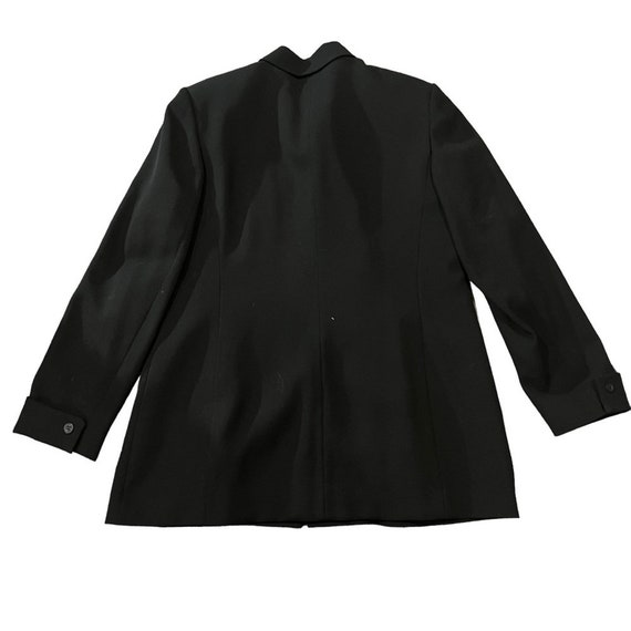 Talbots 100% Pure Wool Black Blazer Size 12 - image 3