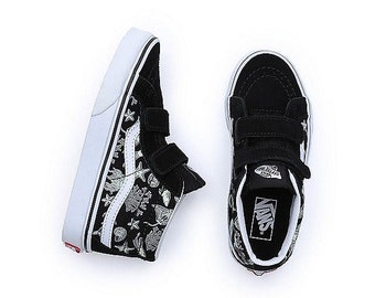 Vans Sk8-Mid Reissue V Toddler Dino Skeleton Glow In The Dark  Sneakers Size 11.0