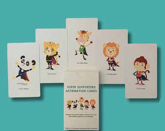 Children's positive affirmation cards, kids positive affirmation cards
