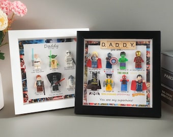 Dad Superhero Frame, Superhero Dad, Father’s Day Superhero Gift, Son Daughter, Handmade, Family Anniversary Gift, Birthday Gifts for Him
