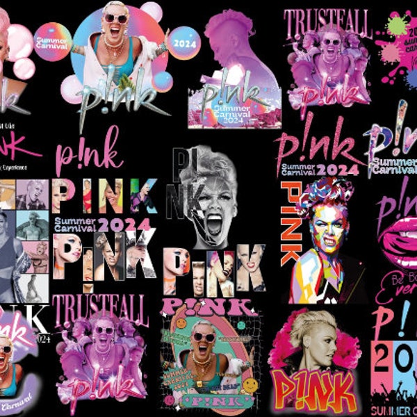 Paquete Pink Summer Carnival Png 2024, P!nk Summer Carnival 2024 Tour, Pink Tour 2024 Australia, Pink Tour 2024 Europeo, regalo para fanático rosa