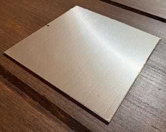 Any-Size Custom Stainless Steel Metal Square Blank 16 gauge Sheet Plate, Crafts, Engraving, Fabrication