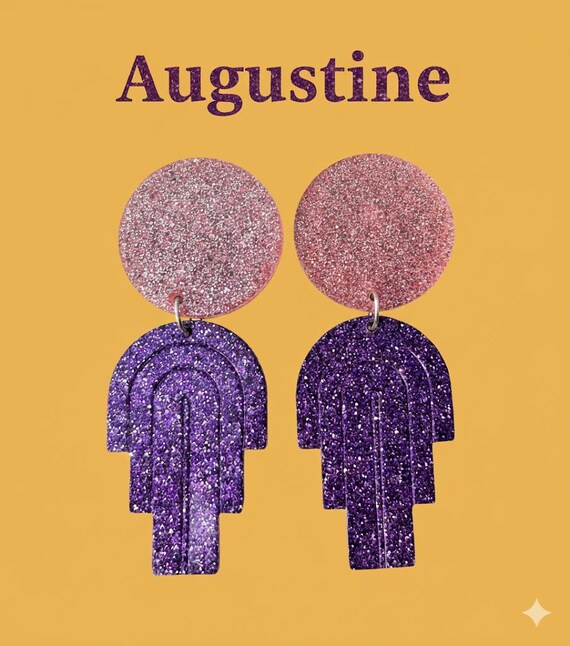 Boucles d'oreilles en résine