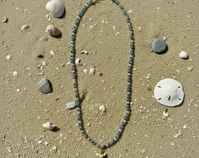 Ocean Blues Natural Shark Tooth Necklace