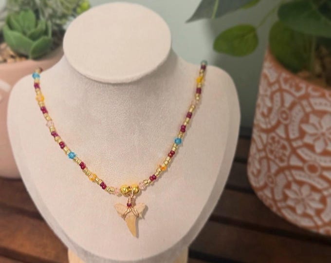 Custom Natural Shark Tooth Necklace