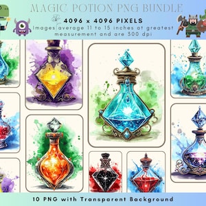 Love Potion SVG - Magical Heart Potion Cut Files - Boho Valentine&#39;s Day - Digital Download